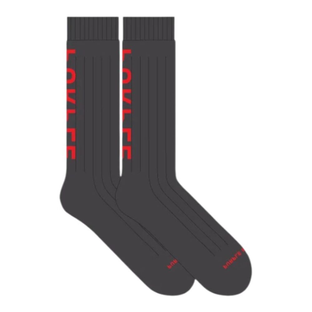 Purple Brand Crew Socks Crew Mens Black A1001